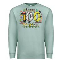 Seafoam happy 100 day of school Premium Sweatshirt - RacoonDesign