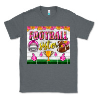 Charcoal Heather football sister tumbler Classic Tee - BundleAndBundleShop