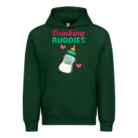 Forest Green Drinking Buddies Urban Hoodie - Jasminsmagicworld