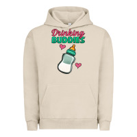 Pigment French Oak Drinking Buddies Urban Hoodie - Jasminsmagicworld