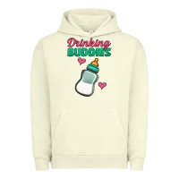 Pigment Pistachio Drinking Buddies Urban Hoodie - Jasminsmagicworld
