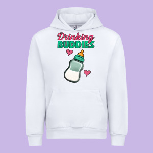 Drinking Buddies Urban Hoodie Designed By Jasminsmagicworld
