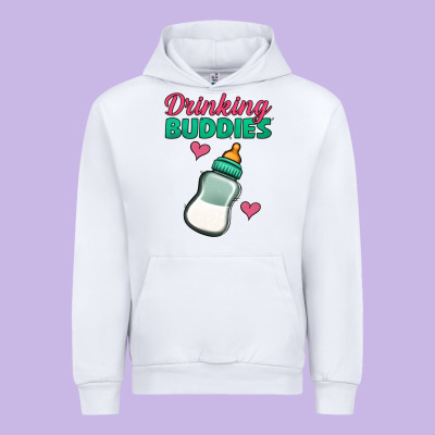 Drinking Buddies Urban Hoodie Designed By Jasminsmagicworld
