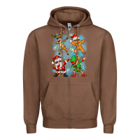 Chestnut dabbing christmas Zipper Hoodie - Zillion Design Studio
