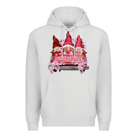 Dove Grey loads of love with flowers Premium Hoodie - NancyCooperArtShop