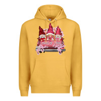 Mustard loads of love with flowers Premium Hoodie - NancyCooperArtShop