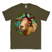 Army Green Farm Goat Christmas Classic Tee - RanaPortraitStore