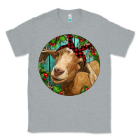 Heather Grey Farm Goat Christmas Classic Tee - RanaPortraitStore