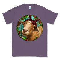 Lavender Farm Goat Christmas Classic Tee - RanaPortraitStore