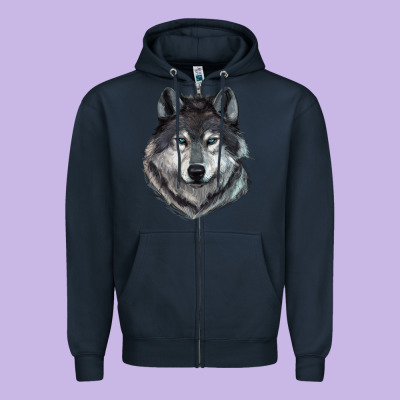 Zipper Hoodie Wolf