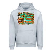 Heather Grey Somewhere Between Whiskey and Jesus Urban Hoodie - Jasminsmagicworld