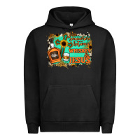 Pigment Black Somewhere Between Whiskey and Jesus Urban Hoodie - Jasminsmagicworld