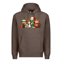 Coffee Christmas snow coffee cups Premium Hoodie - Jasminsmagicworld