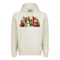 Christmas Snow Coffee Cups Premium Hoodie | Teevron