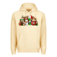 Pina Colada Christmas snow coffee cups Premium Hoodie - Jasminsmagicworld