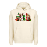 Tofu Christmas snow coffee cups Premium Hoodie - Jasminsmagicworld