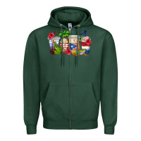 Sports Green puerto rico coffee cups Zipper Hoodie - texasbilliewilder