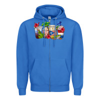 True Royal puerto rico coffee cups Zipper Hoodie - texasbilliewilder