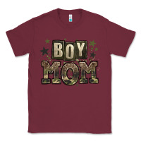 Burgundy boy mom Classic Tee - Zillion Design Studio