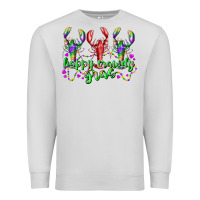 Dove Grey happy crawdy gras Premium Sweatshirt - RacoonDesign