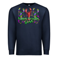 Navy happy crawdy gras Premium Sweatshirt - RacoonDesign