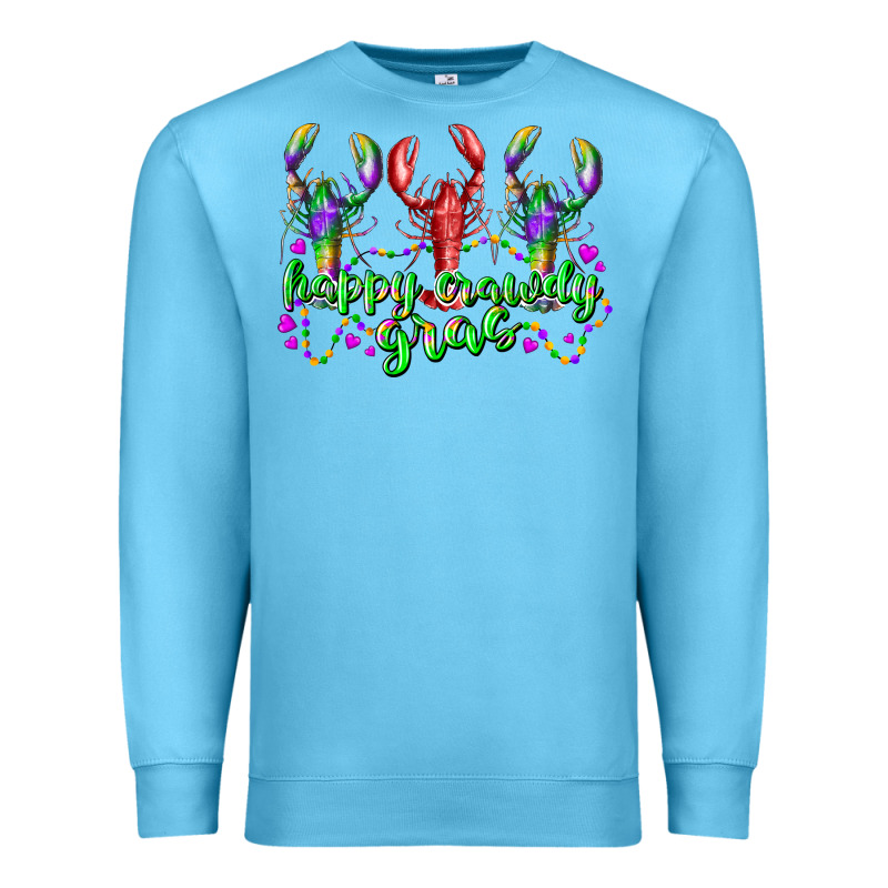Happy Crawdy Gras Premium Sweatshirt by RacoonDesign | Teevron