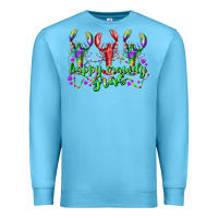 Ocean Blue happy crawdy gras Premium Sweatshirt - RacoonDesign