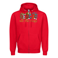 Red rescue all the dogs Zipper Hoodie - texasbilliewilder