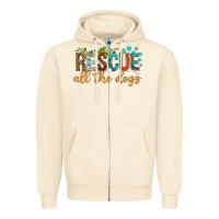 Sandshell rescue all the dogs Zipper Hoodie - texasbilliewilder