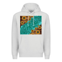 Tooled Leather And Sunflowers Premium Hoodie | Teevron