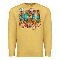 Antique Gold icu nurse Premium Sweatshirt - FaDigitalArtStudio
