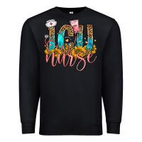 Black icu nurse Premium Sweatshirt - FaDigitalArtStudio