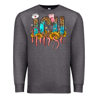 Charcoal Heather icu nurse Premium Sweatshirt - FaDigitalArtStudio
