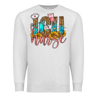Oatmeal Heather icu nurse Premium Sweatshirt - FaDigitalArtStudio