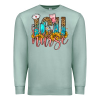 Seafoam icu nurse Premium Sweatshirt - FaDigitalArtStudio