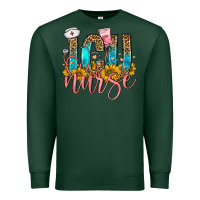Sports Green icu nurse Premium Sweatshirt - FaDigitalArtStudio
