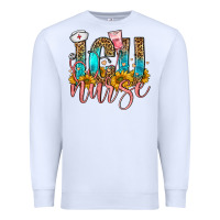White icu nurse Premium Sweatshirt - FaDigitalArtStudio