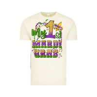 Vintage Arctic my first mardi gras glitter fleur de lis Vintage Tee - Artiststas