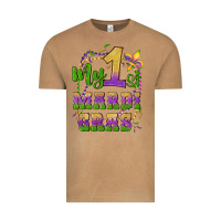 Vintage Camel my first mardi gras glitter fleur de lis Vintage Tee - Artiststas