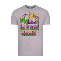 Vintage Zinc my first mardi gras glitter fleur de lis Vintage Tee - Artiststas