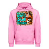 Fuchsia Pink Whiskey Bent and Hell Bound Urban Hoodie - Jasminsmagicworld