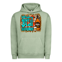 Pigment Oil Green Whiskey Bent and Hell Bound Urban Hoodie - Jasminsmagicworld