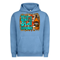 Pigment Pebble Blue Whiskey Bent and Hell Bound Urban Hoodie - Jasminsmagicworld