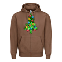 Chestnut sequin's christmas tree Zipper Hoodie - Zillion Design Studio