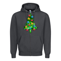 Smoke sequin's christmas tree Zipper Hoodie - Zillion Design Studio