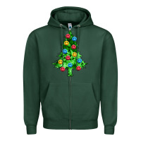 Sports Green sequin's christmas tree Zipper Hoodie - Zillion Design Studio