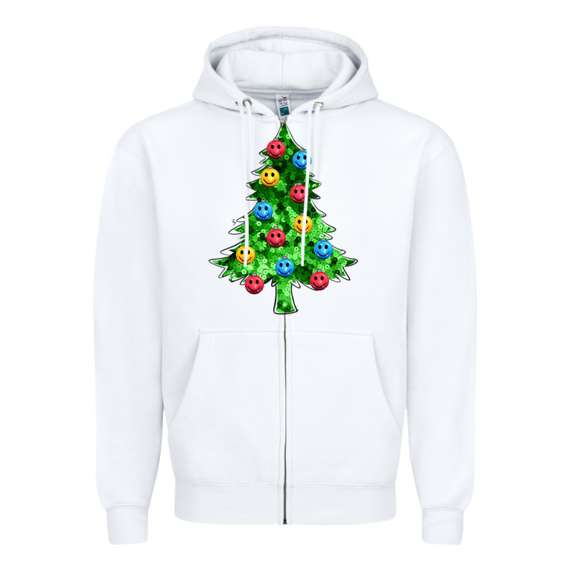 Sequin's Christmas Tree Zipper Hoodie by Zillion Design Studio | Teevron