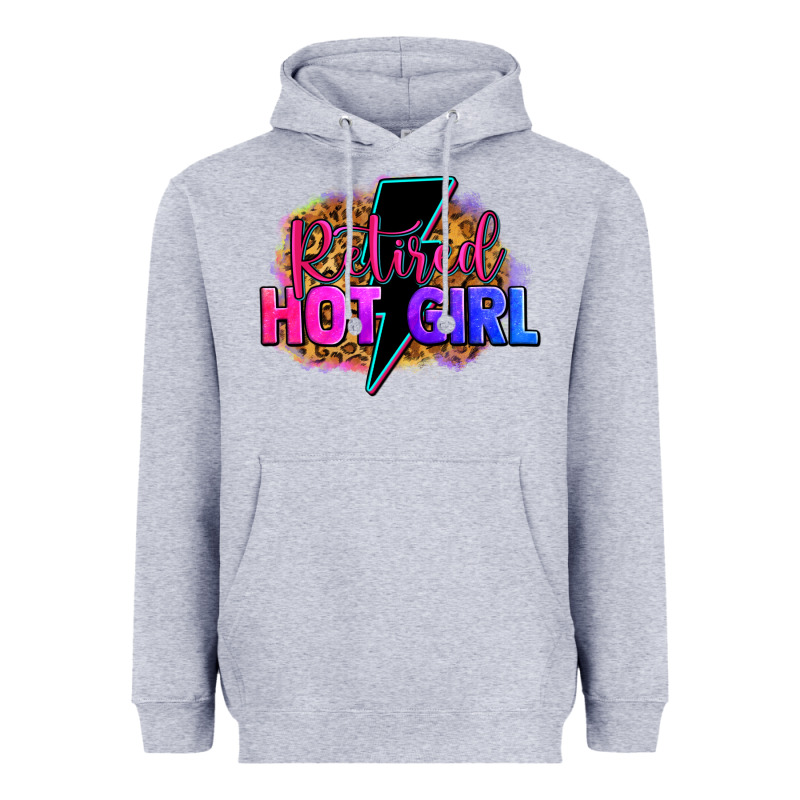 Retired Hot Girl Heavyweight Hoodie by Zillion Design Studio | Teevron