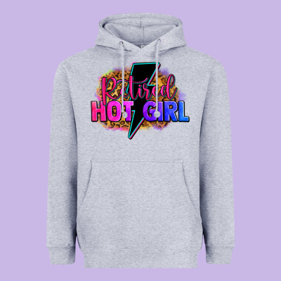 Retired Hot Girl Heavyweight Hoodie Designed By Zillion Design Studio