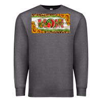 Charcoal Heather watermelon mom license plate Premium Sweatshirt - HRA Design Shop